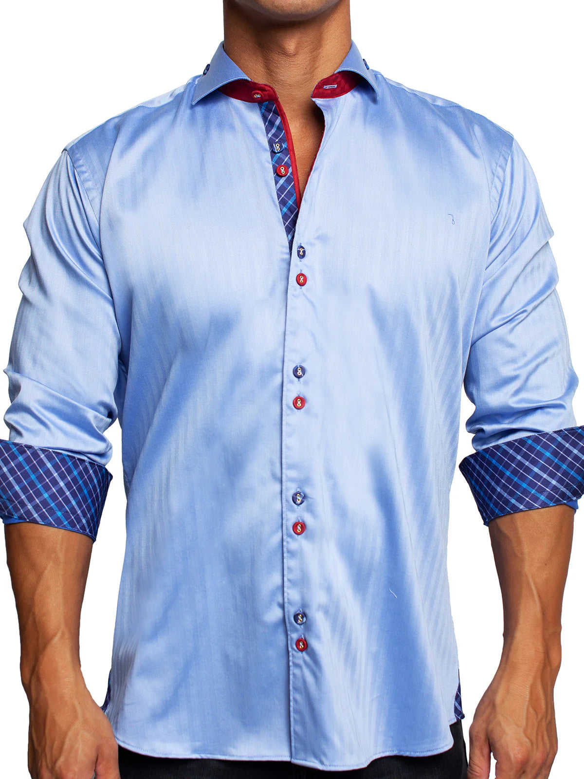 Maceoo einstein herringbone shirt men