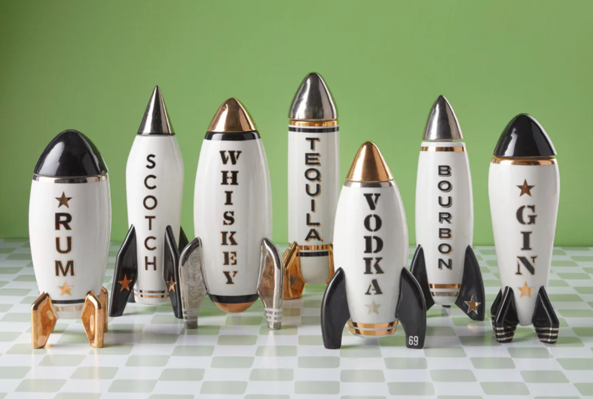 Rocket rum decanter