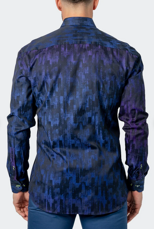 Maceoo fibonacci flashpurple shirt men