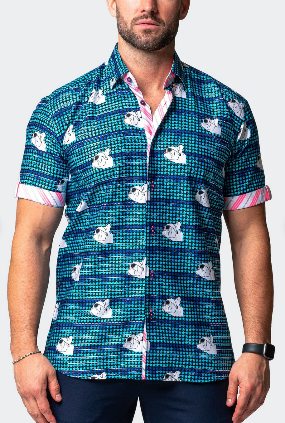 Maceoo galileo dogdream short sleeve shirt men