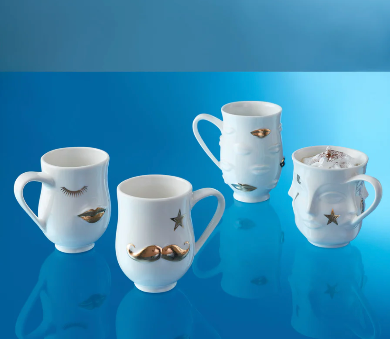 Gilded dora maar mug set of two