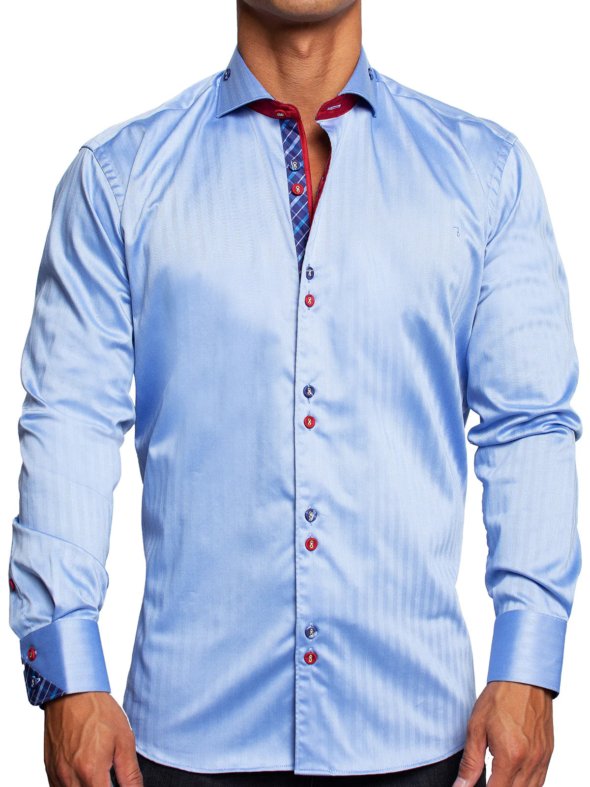 Maceoo einstein herringbone shirt men