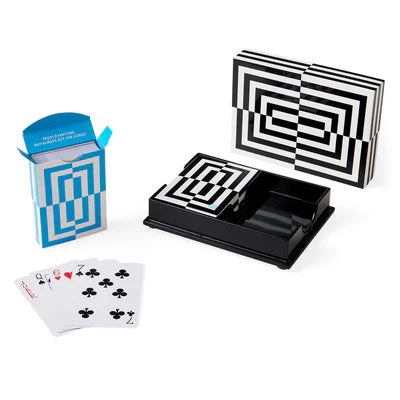 Op art lacquer card set