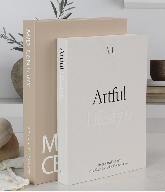 Artful lifestyle + mid-century set of two books