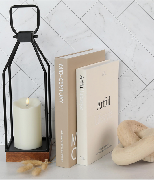 Artful lifestyle + mid-century set of two books