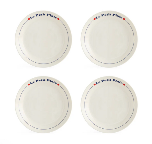 Le petit set of four plates