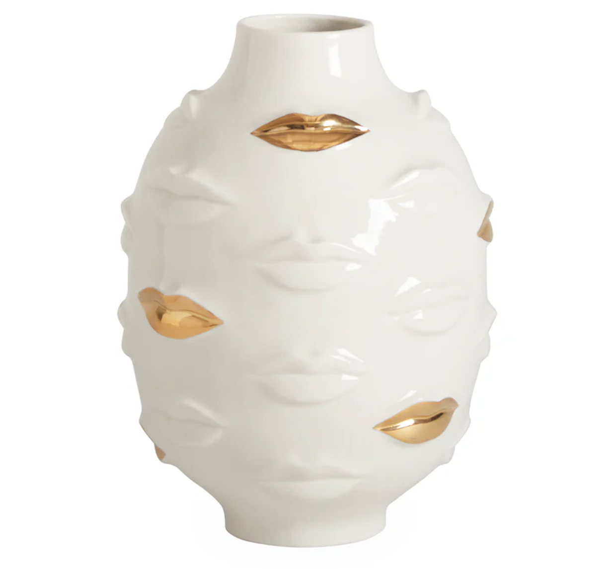 Gilded gala round vase