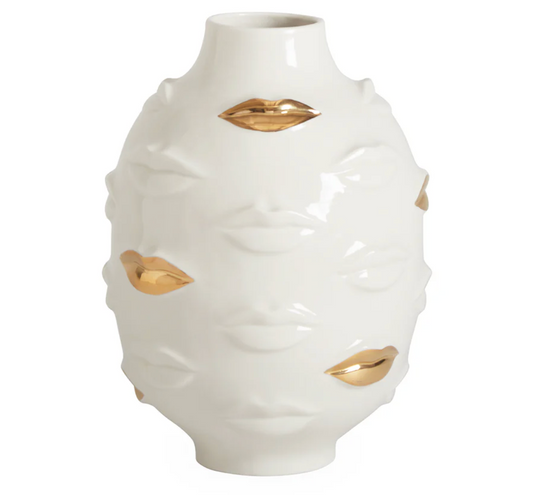 Gilded gala round vase