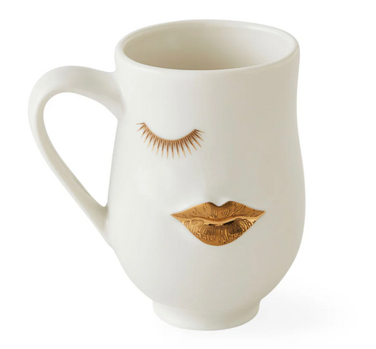 Gilded mr & mrs muse mug set of two