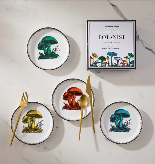 Botanist canapé plate set of four
