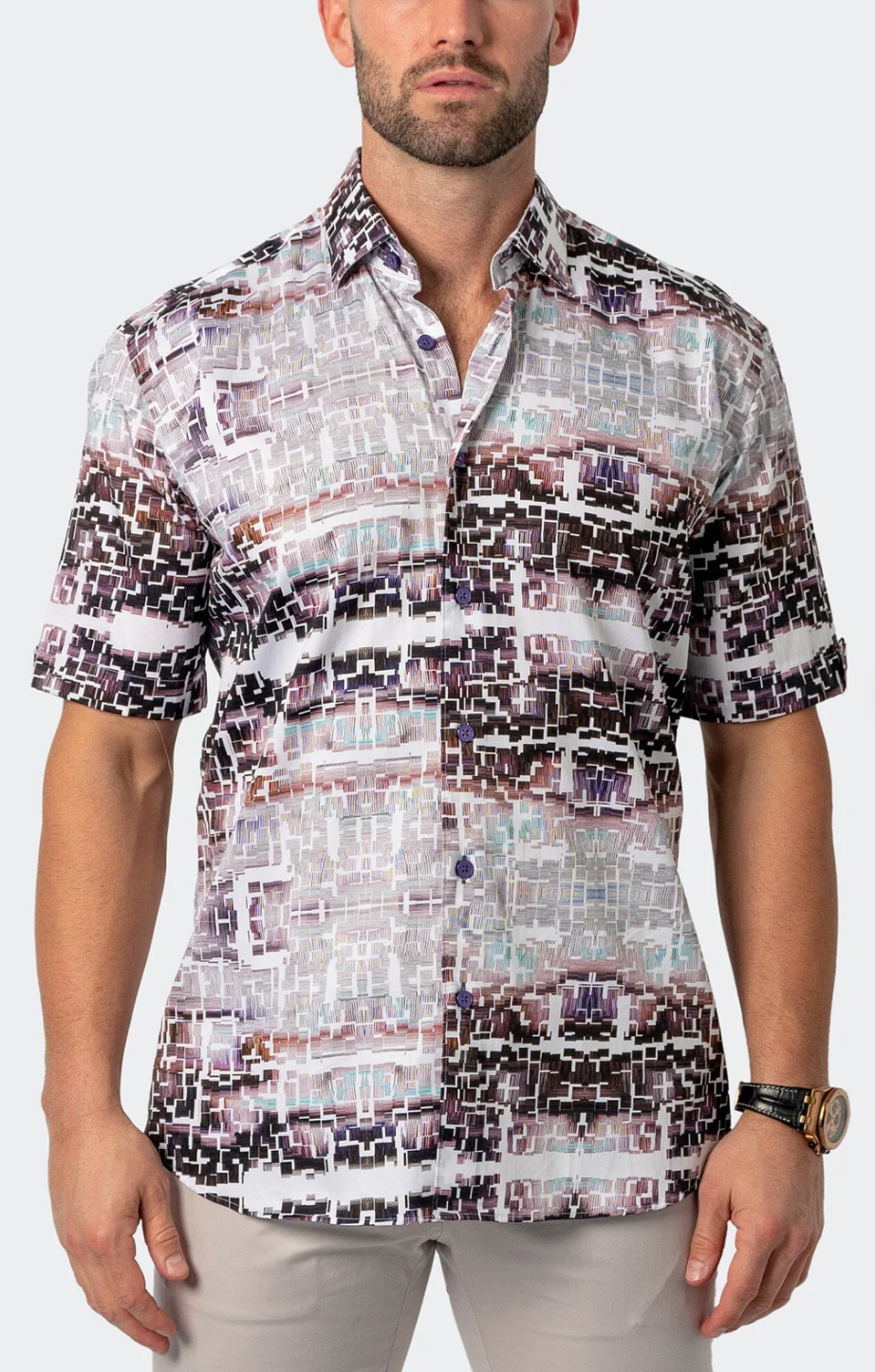 Maceo galileo glitch shirt men