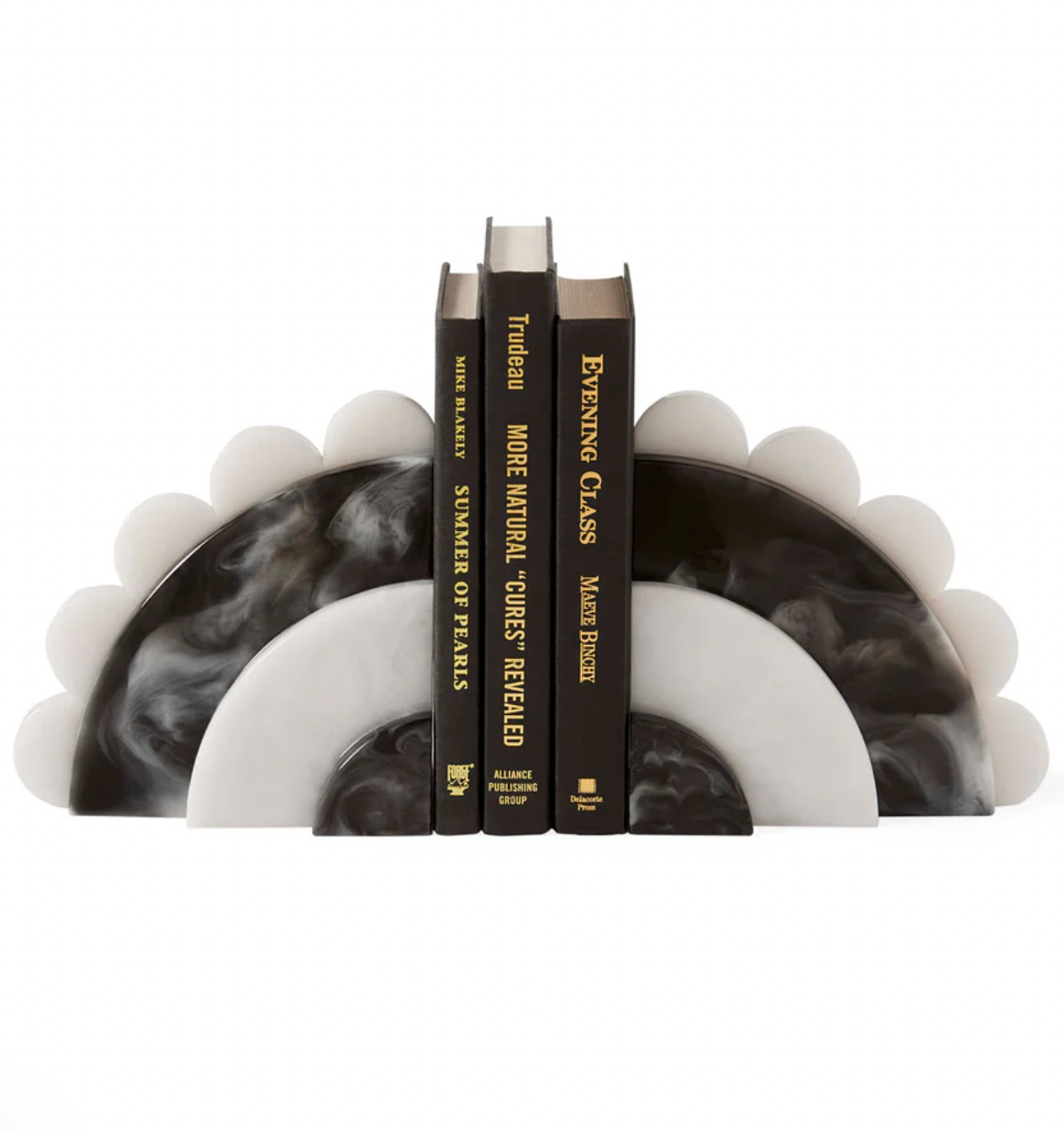 Como black & white bookends