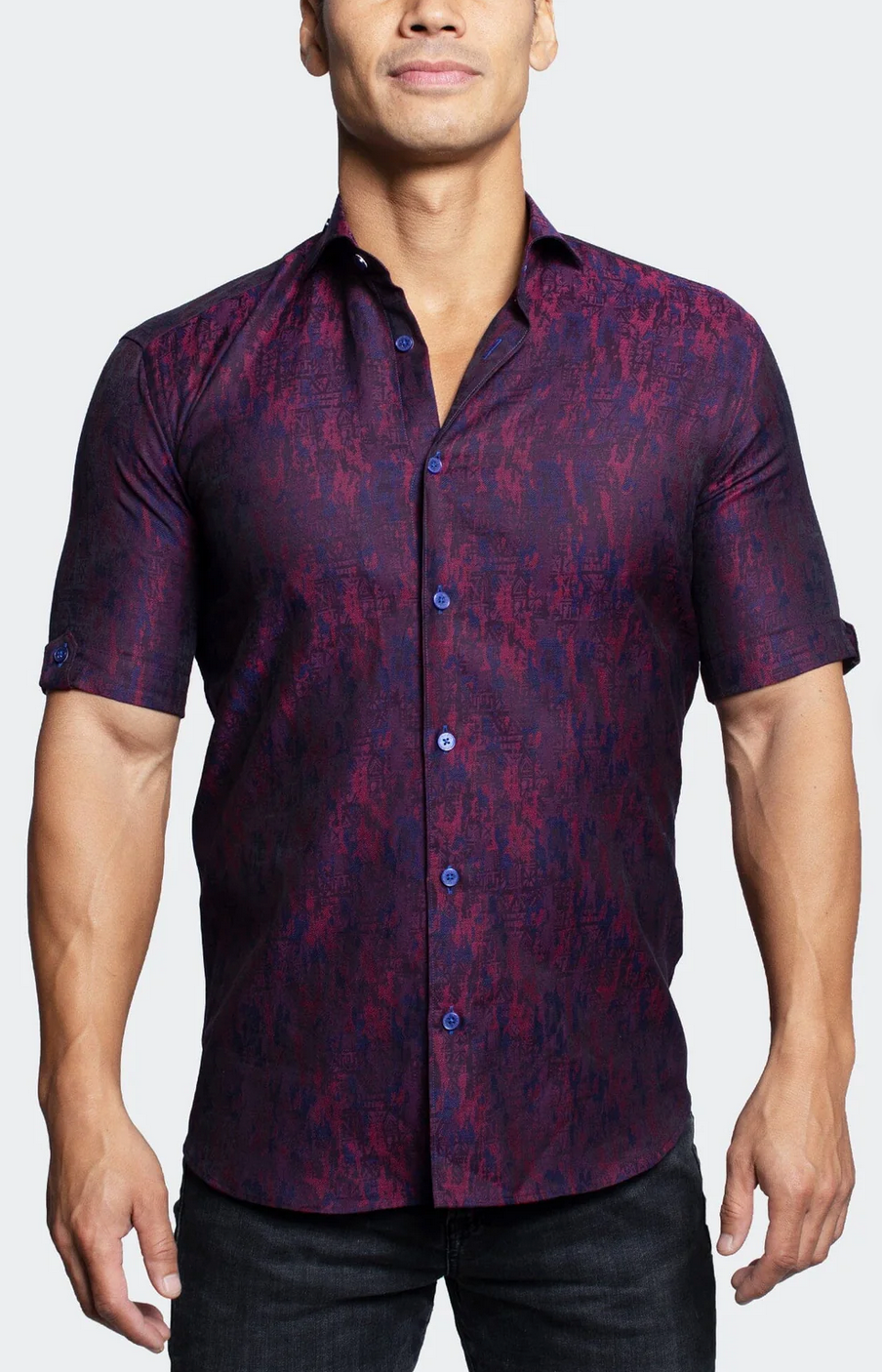 Maceoo galileo newcamo short sleeve shirt men