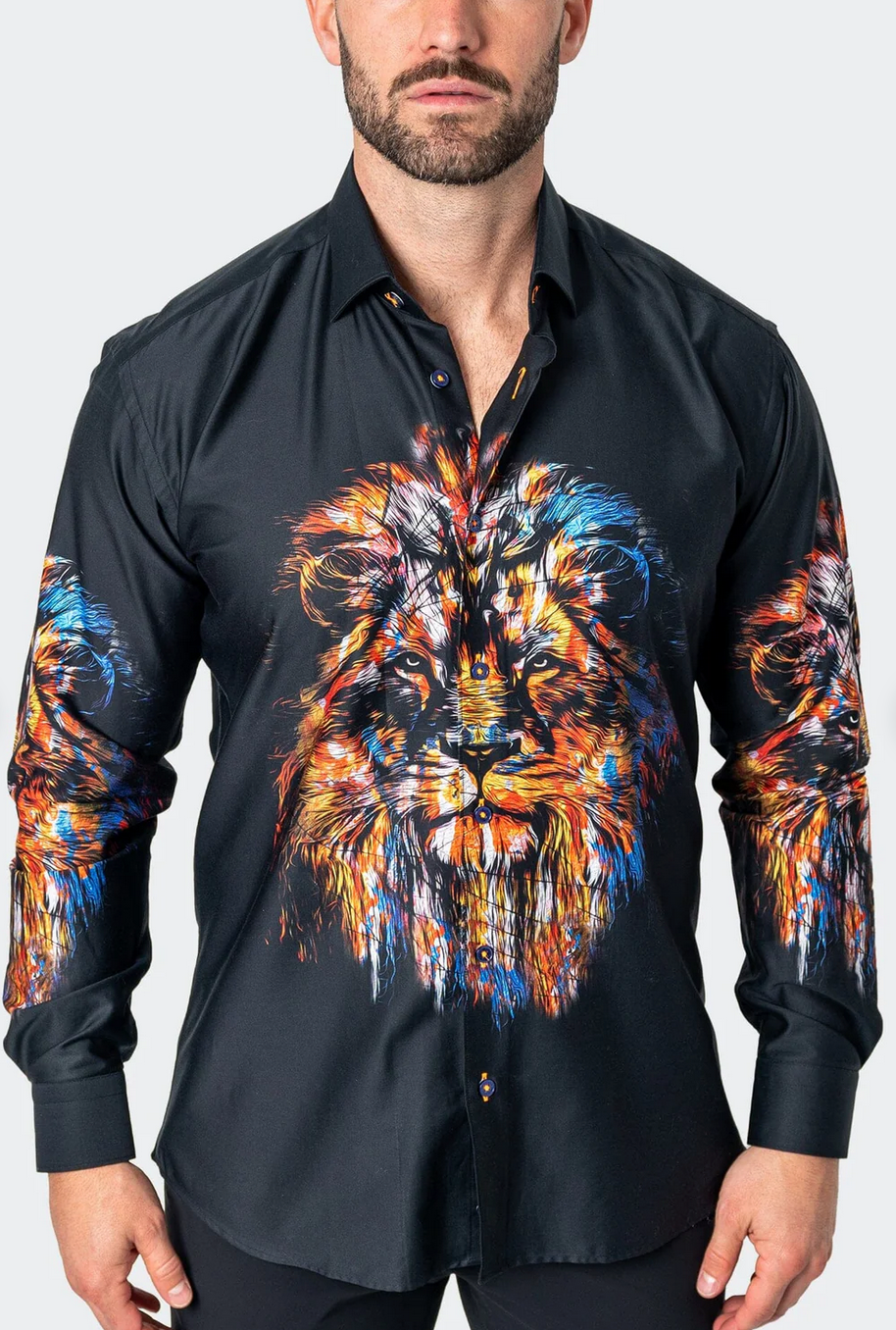 Maceoo fibonacci lionink shirt men