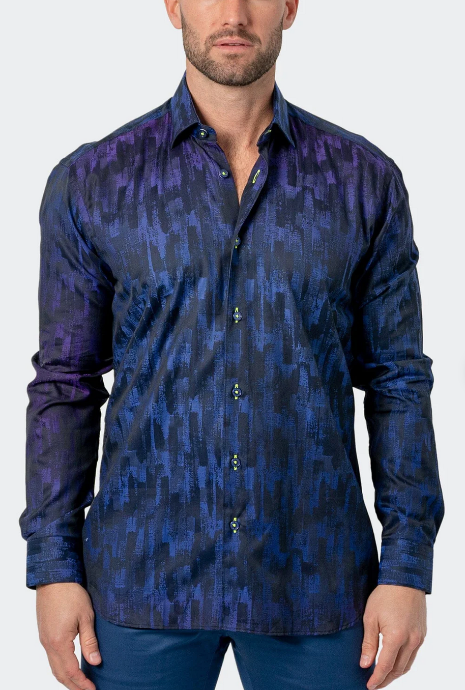 Maceoo fibonacci flashpurple shirt men