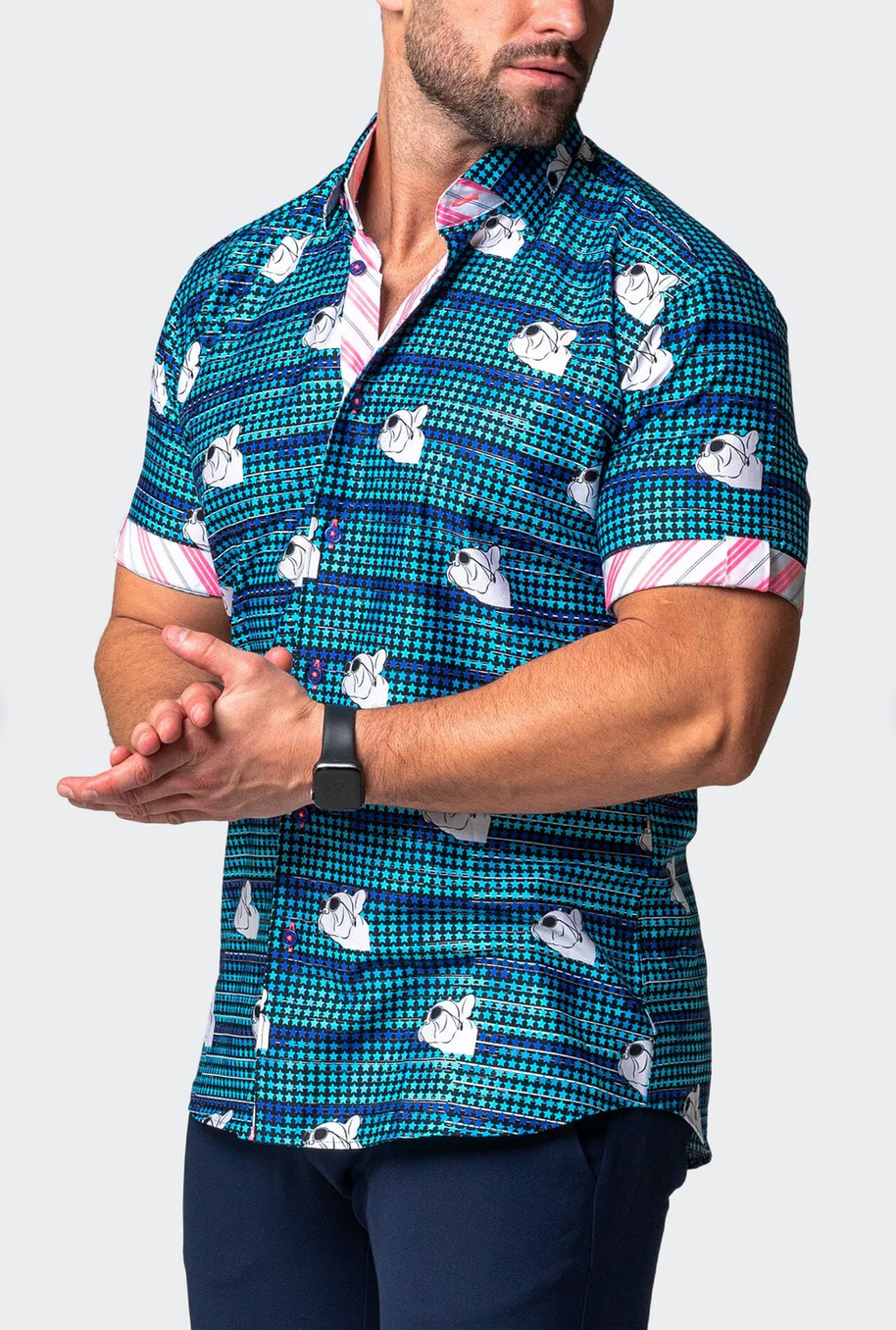 Maceoo galileo dogdream short sleeve shirt men