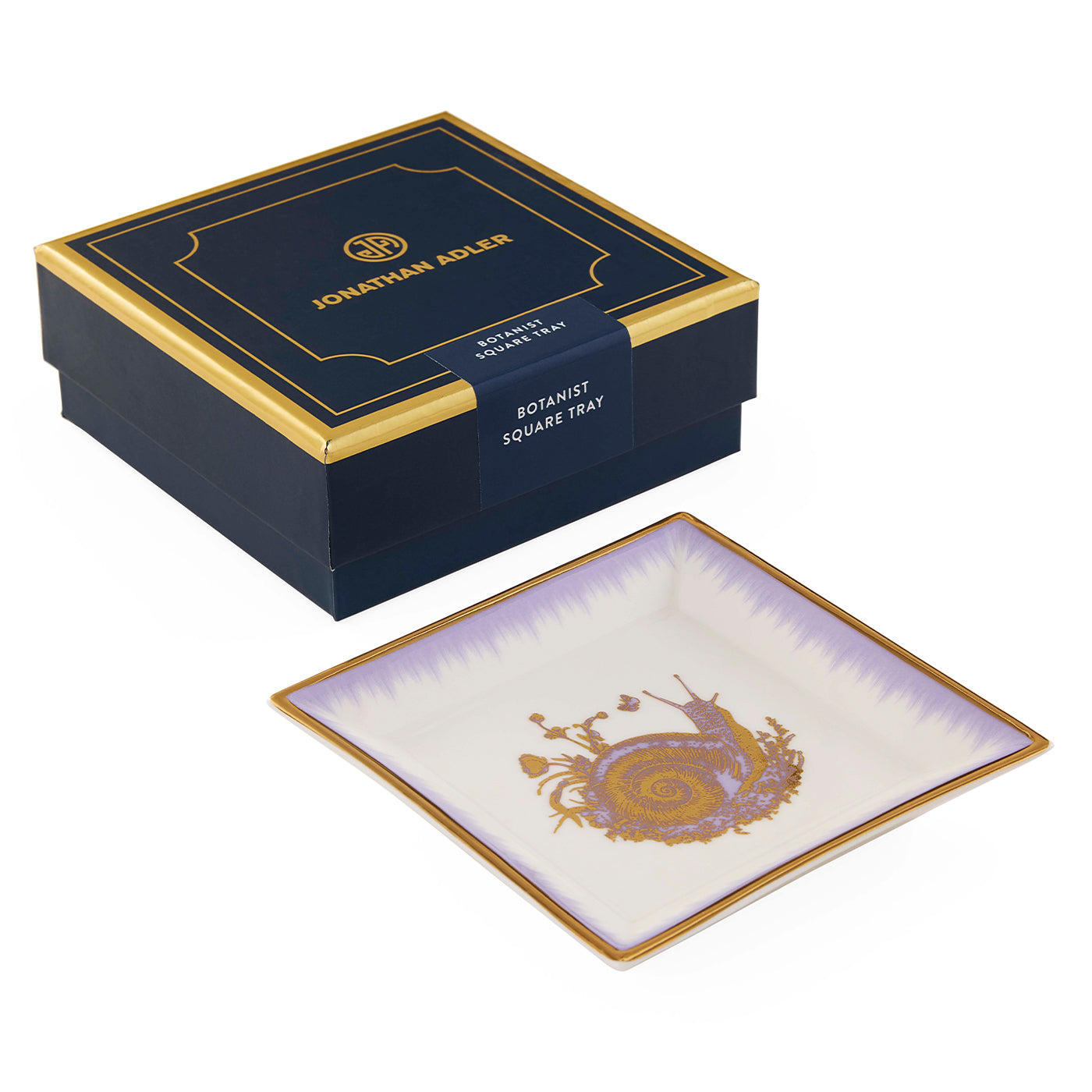 Botanist Snail Square Tray